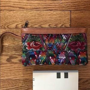 Hand-crafted Guatemalan wristlet